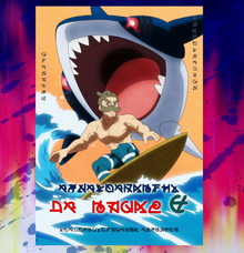 Póster de El Hombre del Mar VS Sharpedo.