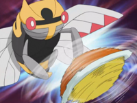 Squirtle de Ash usando giro rápido.