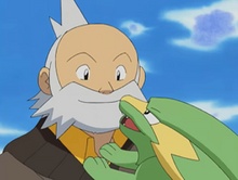 Wattson y su nuevo Pokémon: Electrike.