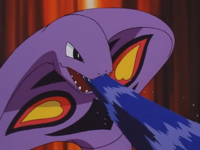 Arbok usando ácido.