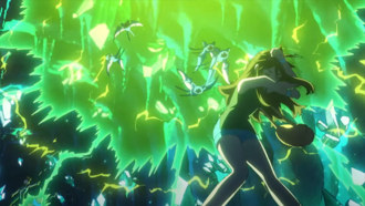 Jolteon de Trace usando trueno.