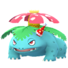 Venusaur con gorro de fiesta rojo