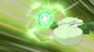 Cottonee usando energibola.