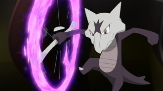 Marowak usando hueso sombrío.