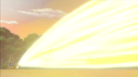 Raichu usando rayo carga.