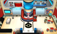 Interior del centro Pokémon en Pokémon X y Pokémon Y.