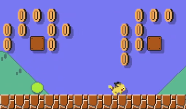 Sprite de Pikachu en Super Mario Maker