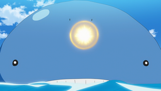 Wailord usando meteorobola.