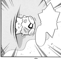 Togepi de Gold/Togepi de Oro usando doble filo.
