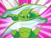 Scyther de Yas usando danza espada.