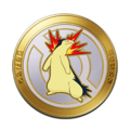 Medalla Typhlosion Oro UNITE.png