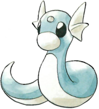 Dratini en Pokémon Rojo y Verde.