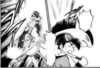 Typhlosion de Gold/Oro usando anillo ígneo.