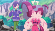Doti junto a su Tinkaton.