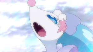 Primarina de Lana/Nereida usando Canto.