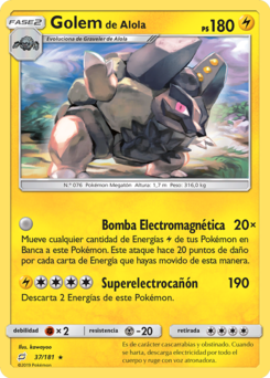 Carta de Golem de Alola