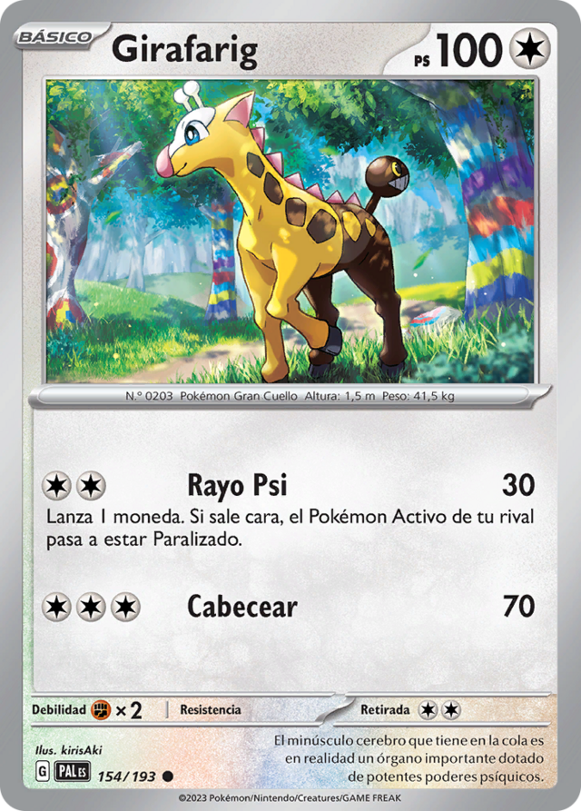 Girafarig (Evoluciones en Paldea TCG) - WikiDex, la enciclopedia Pokémon