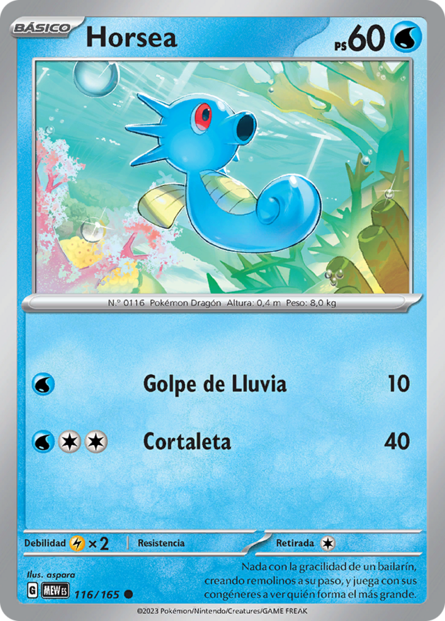 Horsea (151 TCG) WikiDex, la enciclopedia Pokémon