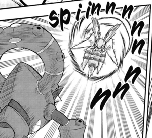 Mega-Beedrill de Alva usando Taladradora en el MP19.