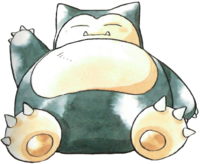 Snorlax en Pokémon Rojo y Verde.