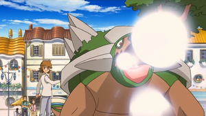 Torterra de Maury usando Bomba Semilla/Bomba Germen en la P10.