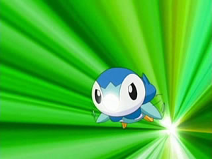 Piplup usando picotazo.