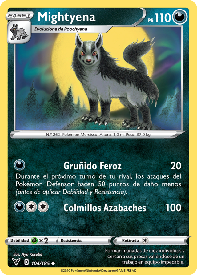 Mightyena (Voltaje Vívido TCG) - WikiDex, la enciclopedia Pokémon