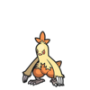 Icono de Combusken en Pokémon Diamante Brillante y Perla Reluciente