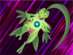 Grovyle usando energibola.