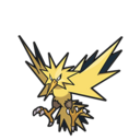 Icono de Zapdos en Pokémon Diamante Brillante y Perla Reluciente