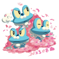 Pegatina Froakie CD GO.png