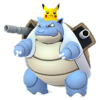 Blastoise con gorro de Pikachu