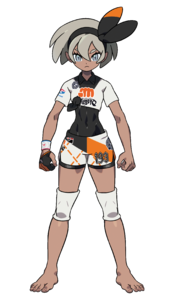 Judith, líder de gimnasio de tipo lucha en Pokémon Espada.