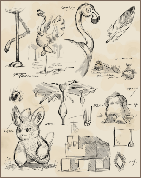 Archivo:Dibujo de los Pokémon del Área Cero.png