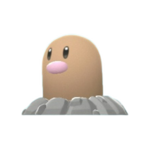 Imagen de Diglett en Pokémon Diamante Brillante y Pokémon Perla Reluciente