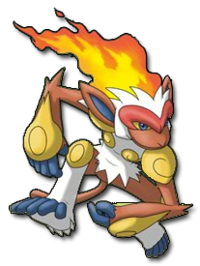 Infernape en Pokémon Ranger: Sombras de Almia.