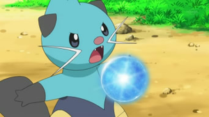 Dewott usando hidropulso.