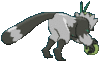 Imagen posterior de Passimian en Pokémon Sol, Pokémon Luna, Pokémon Ultrasol y Pokémon Ultraluna