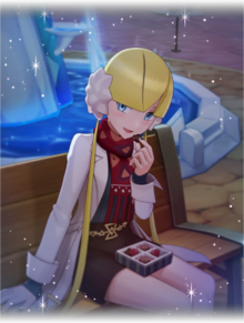 Artwork de Camila (Temporada 2023) en Pokémon Masters EX.