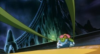 Venusaur usando látigo cepa.