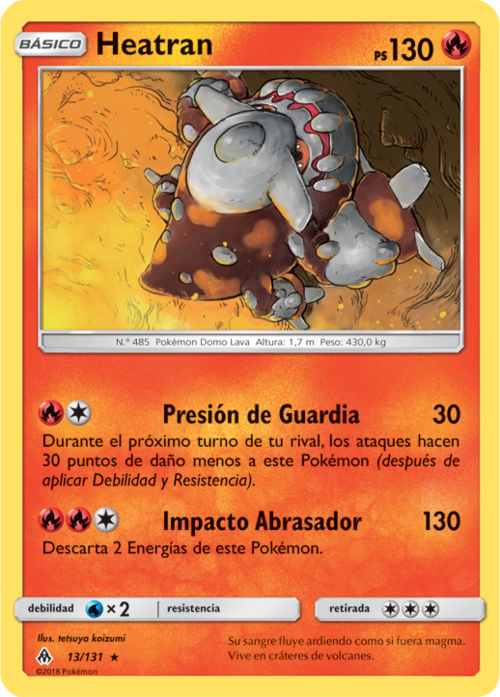 Heatran (Luz Prohibida TCG) - WikiDex, la enciclopedia Pokémon