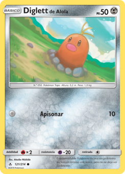 Carta de Diglett de Alola