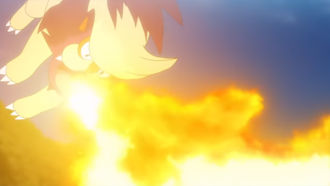 Skuntank del Equipo Rocket/Team Rocket usando lanzallamas.