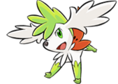 Shaymin forma cielo en Pokémon Ranger: Trazos de luz.