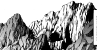Cueva acantilado en el manga.