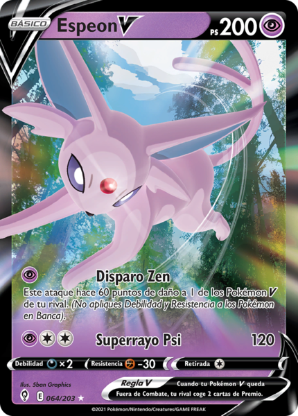 Espeon V (Cielos Evolutivos TCG) - WikiDex, la enciclopedia Pokémon