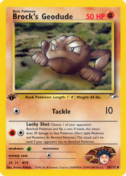 Carta de Brock's Geodude