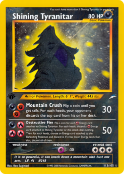 Carta de Shining Tyranitar