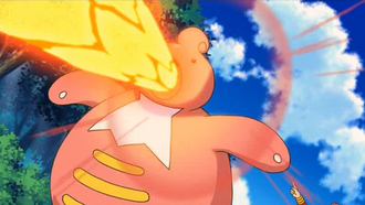 Lickilicky usando hiperrayo.