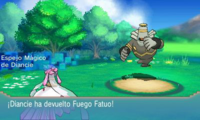 Al usar Fuego Fatuo el Dusknoir enemigo, se activa la habilidad...